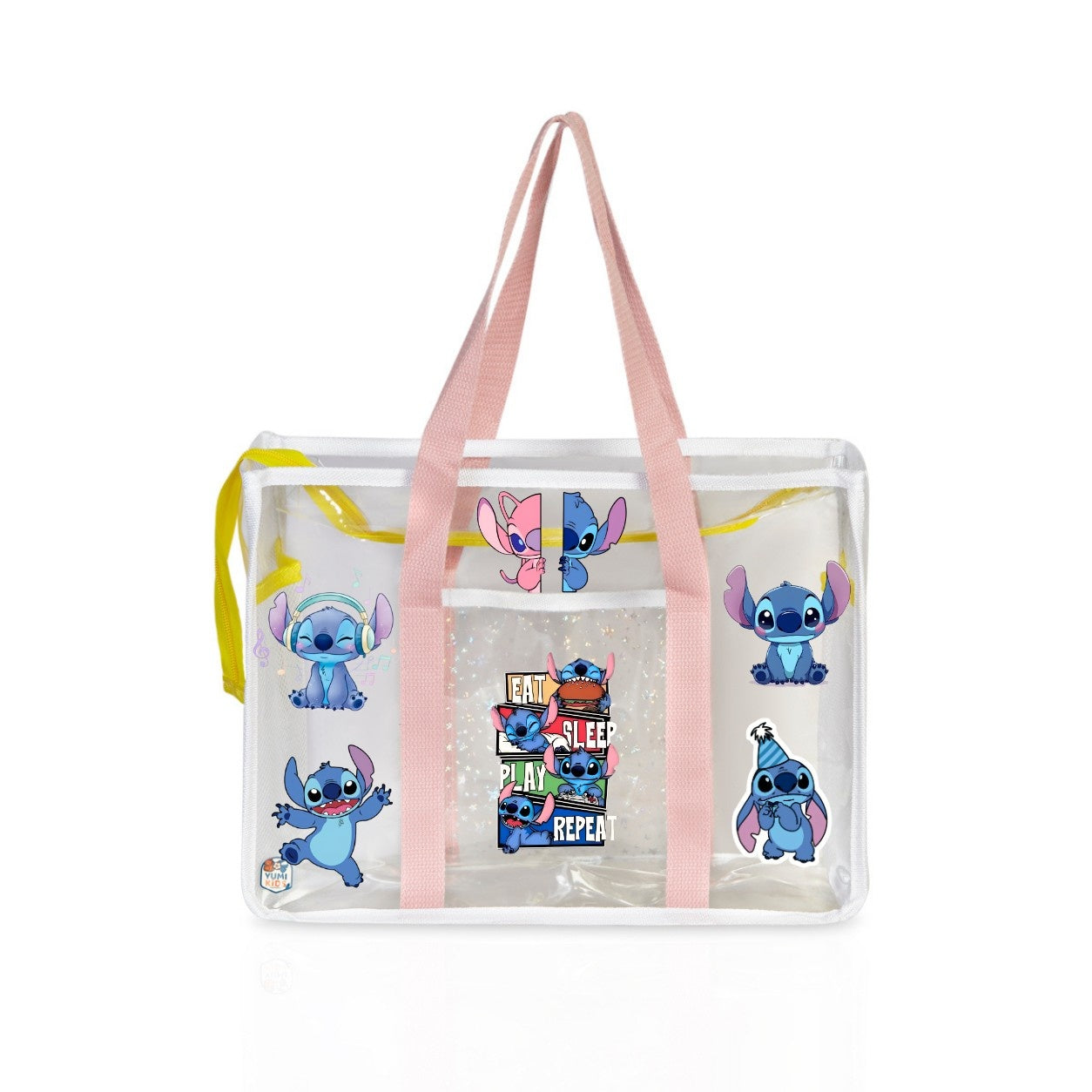 Blush Pink Waterproof Tote - Lilo & Stitch