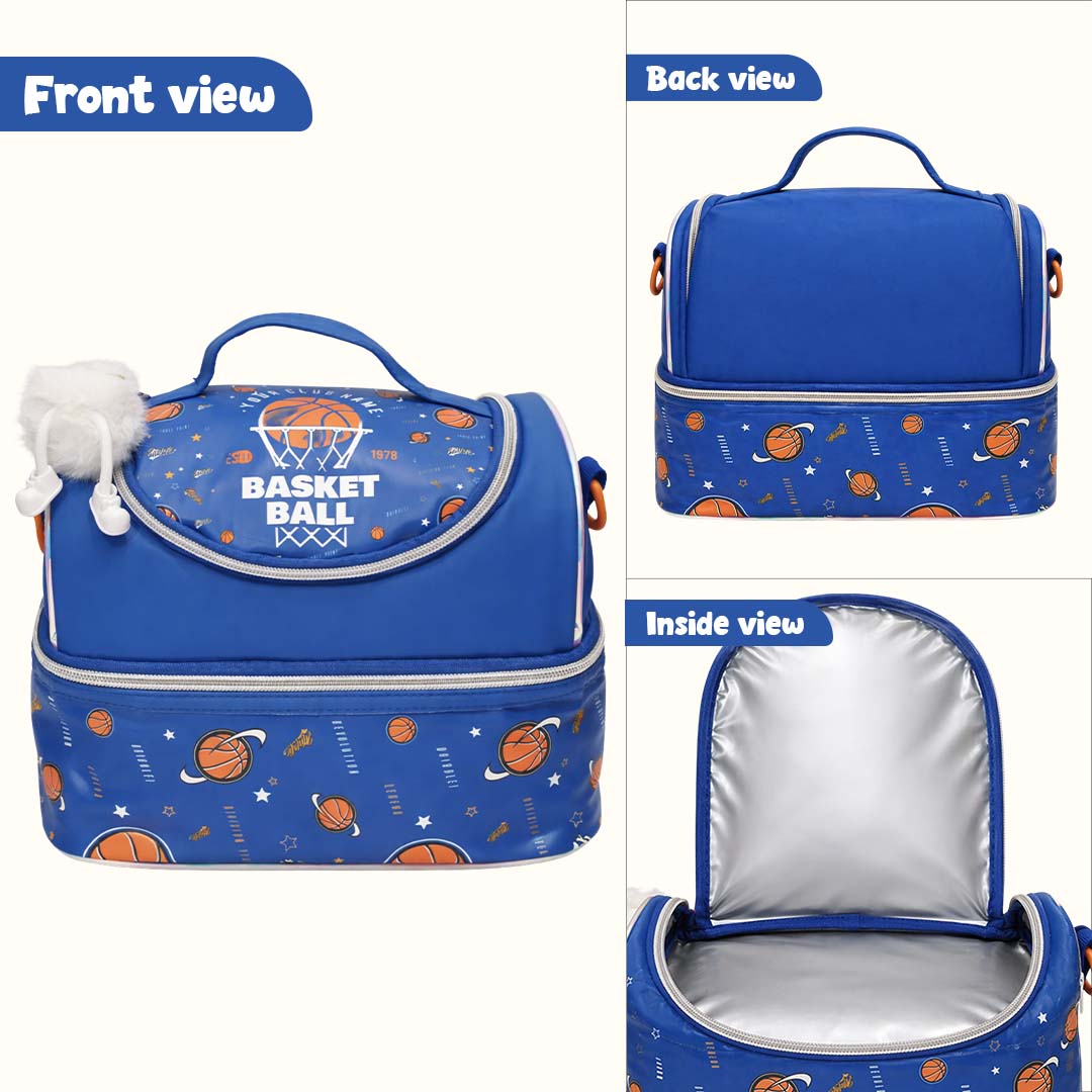 Blue Little Feast Lunch Bag - Stack