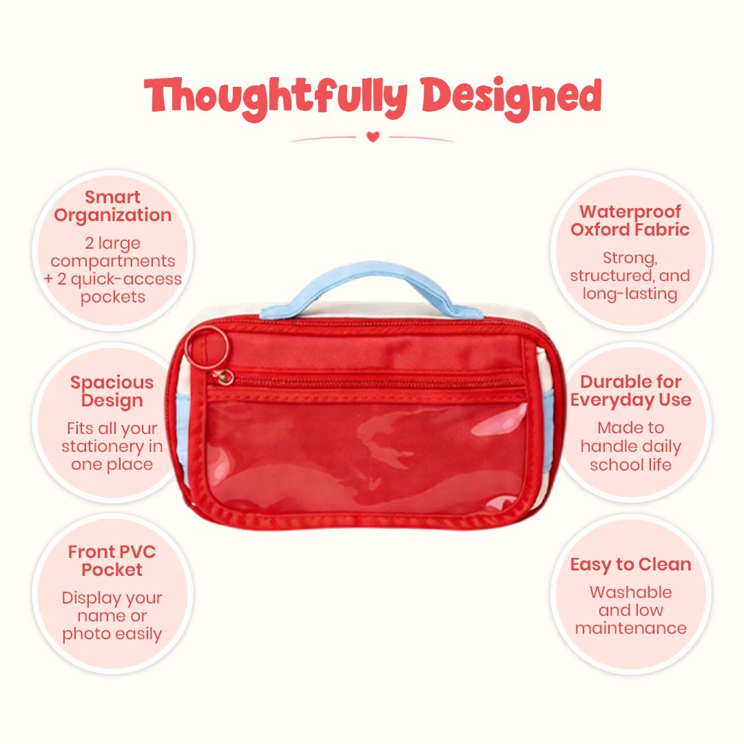 Red Blue Candy Pop Stationery Pouch