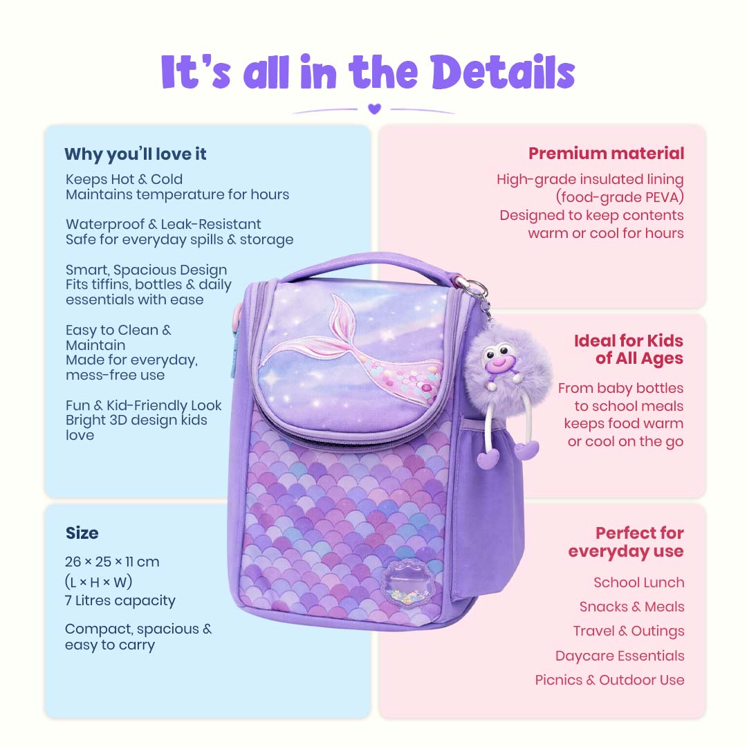 Lavender Little Feast Lunch Bag - Smart