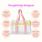Blush Pink Clear Tote