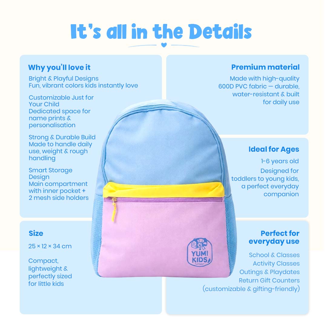 Blue Candy Pop Backpack Small