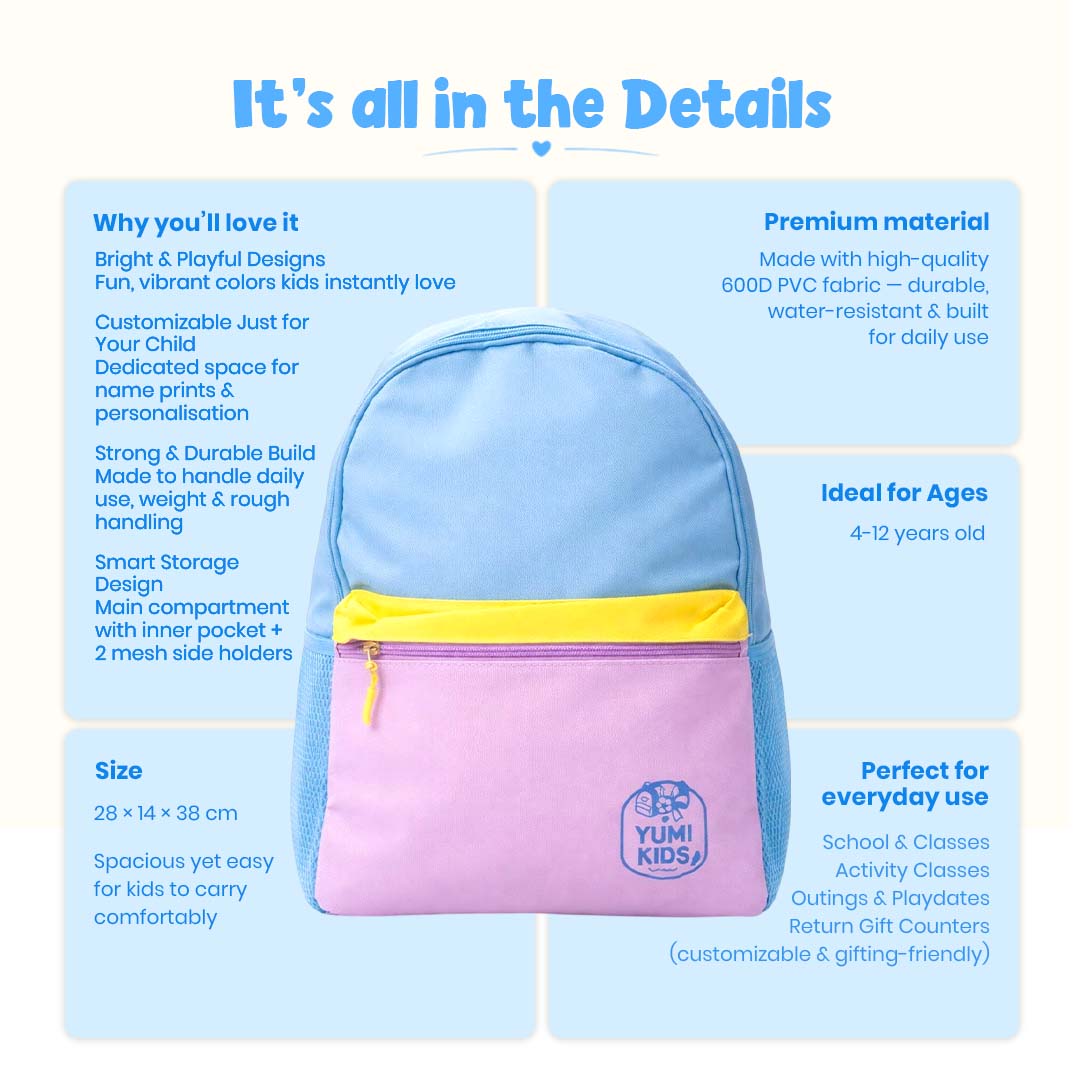 Blue Candy Pop Backpack Large