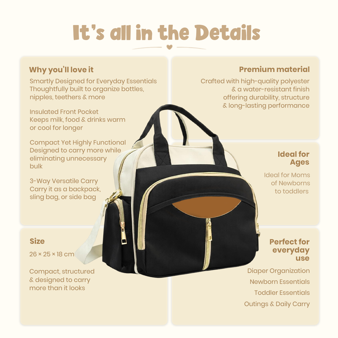 Black Diaper Bag