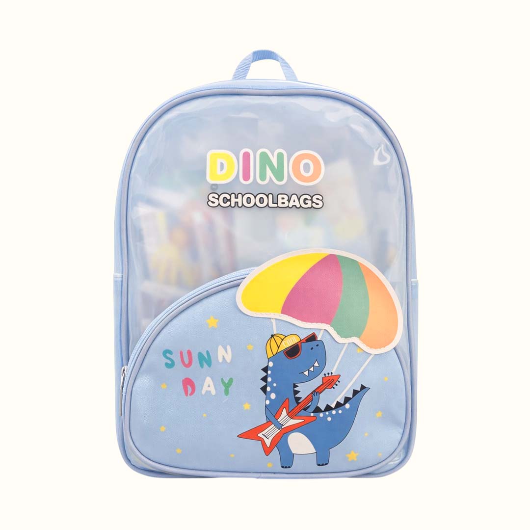 Dino Blue Jelly Character Backpacks