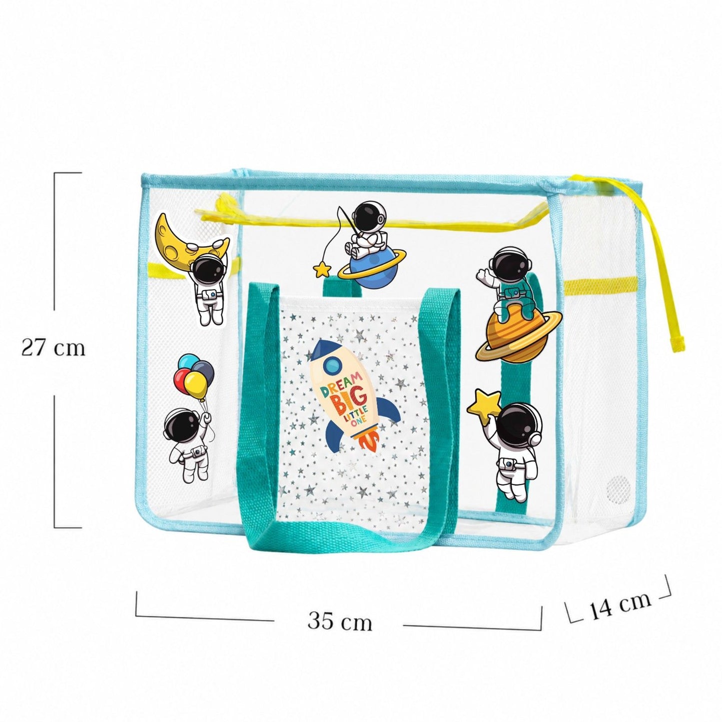 Ocean Blue Waterproof Tote - Space