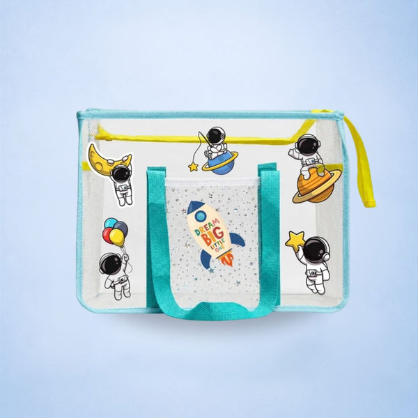 Ocean Blue Waterproof Tote - Space