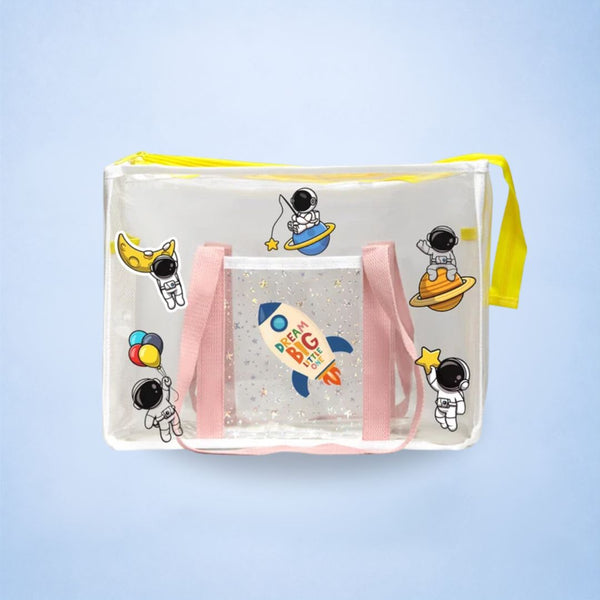 Blush Pink Waterproof Tote - Space