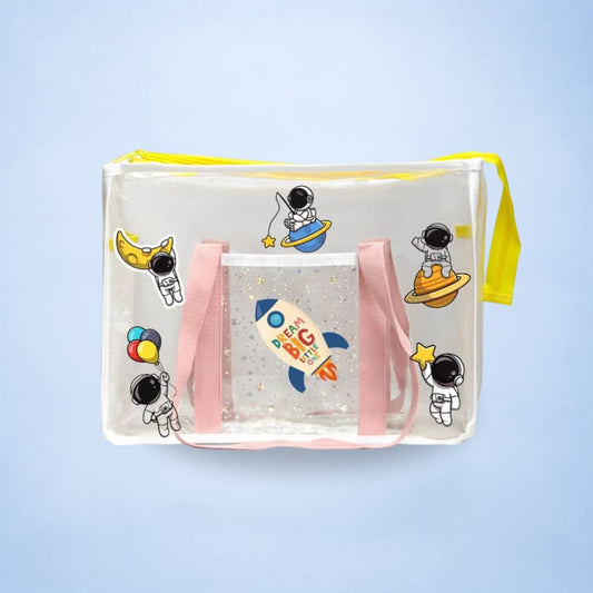 Blush Pink Waterproof Tote - Space
