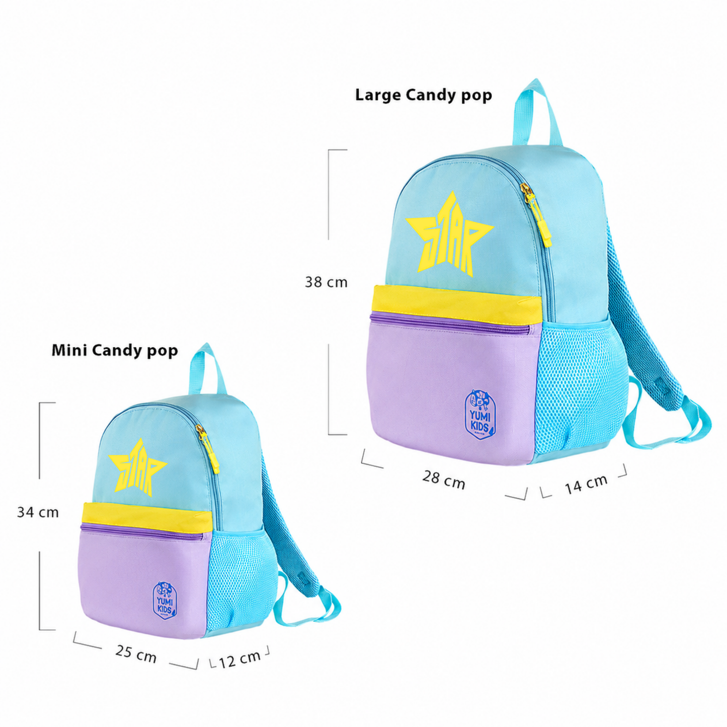 Superstar - Blue Candy Pop School Backpack