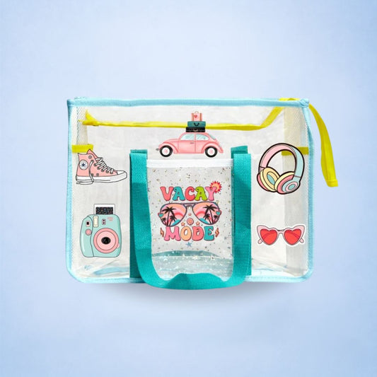 Ocean Blue Waterproof Tote - Vacay Mode