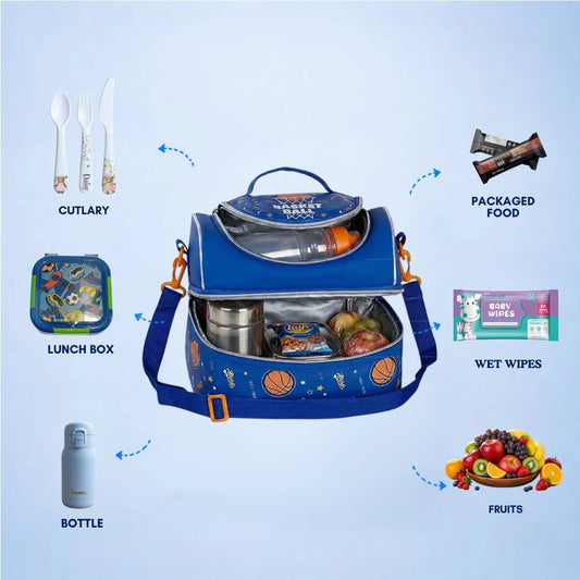 Basketball - Kids insulated Lunch Bag
