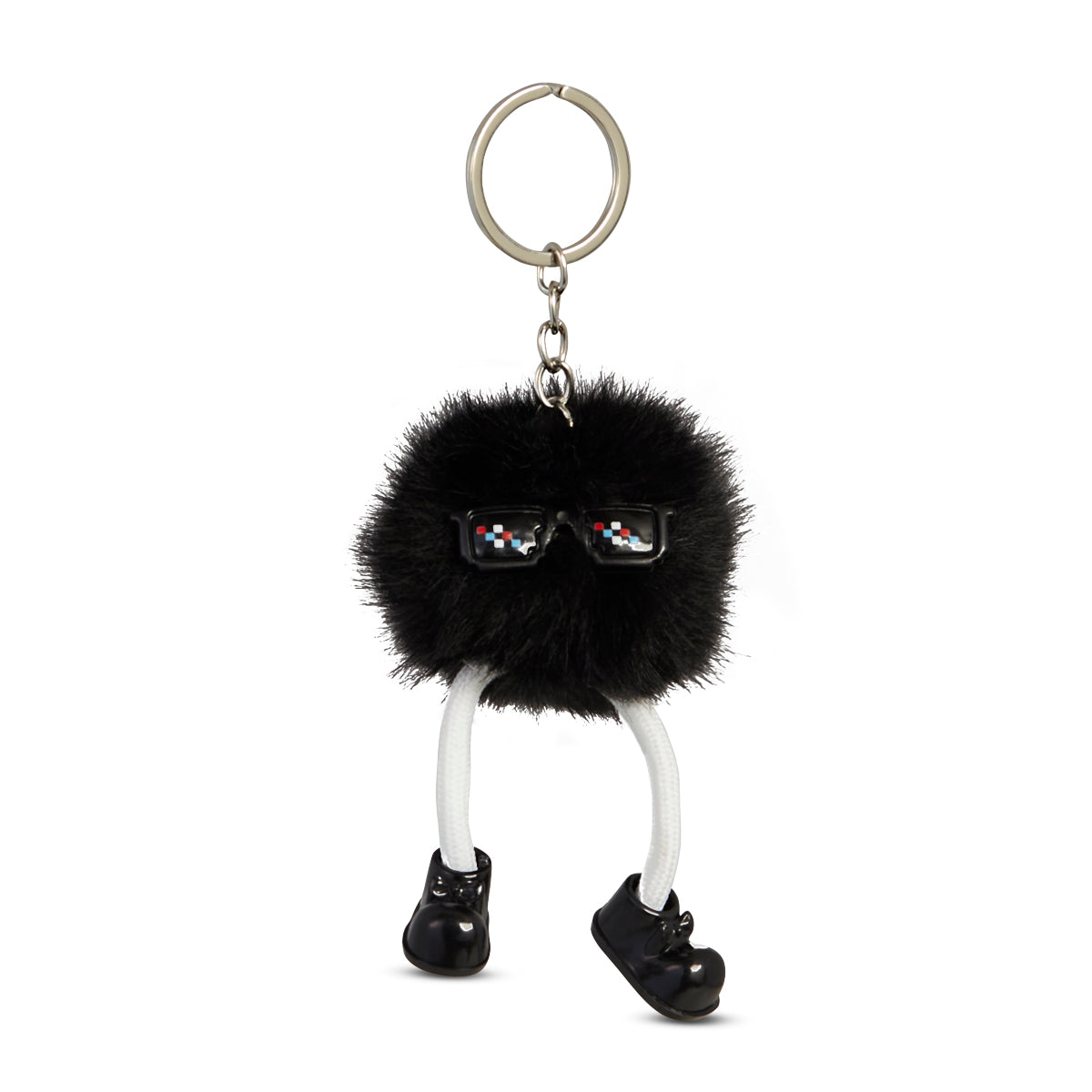 Shadow Black Puff Pal Keychain
