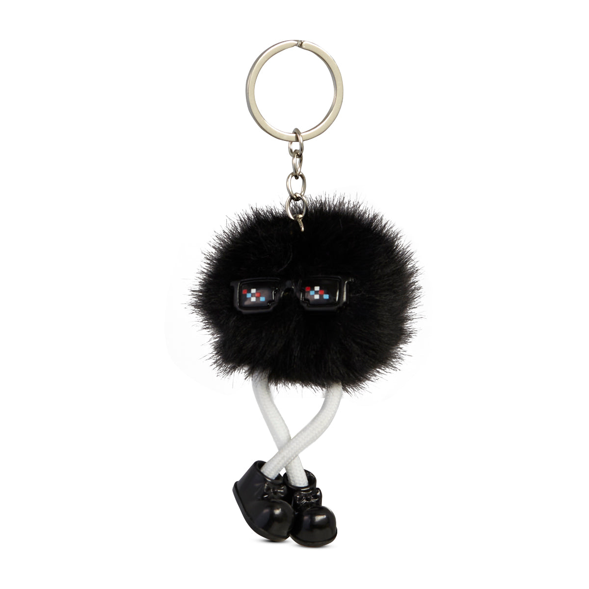 Shadow Black Puff Pal Keychain