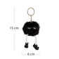 Shadow Black Puff Pal Keychain