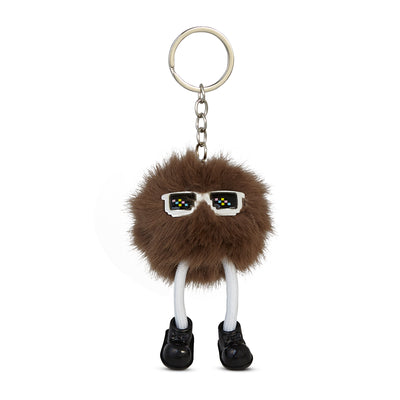 Coco Brown Puff Pal Keychain