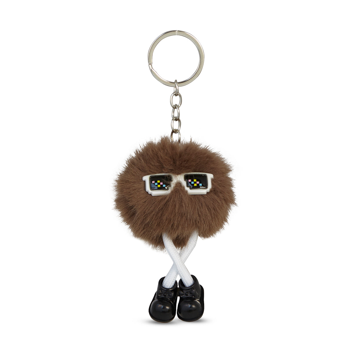 Coco Brown Puff Pal Keychain