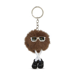 Coco Brown Puff Pal Keychain