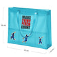 Neon Blue Waterproof Tote - Cricket Edition