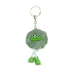 Mossy Green Puff Pal Keychain