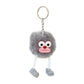 Pebble Grey Puff Pal Keychain
