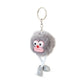Pebble Grey Puff Pal Keychain