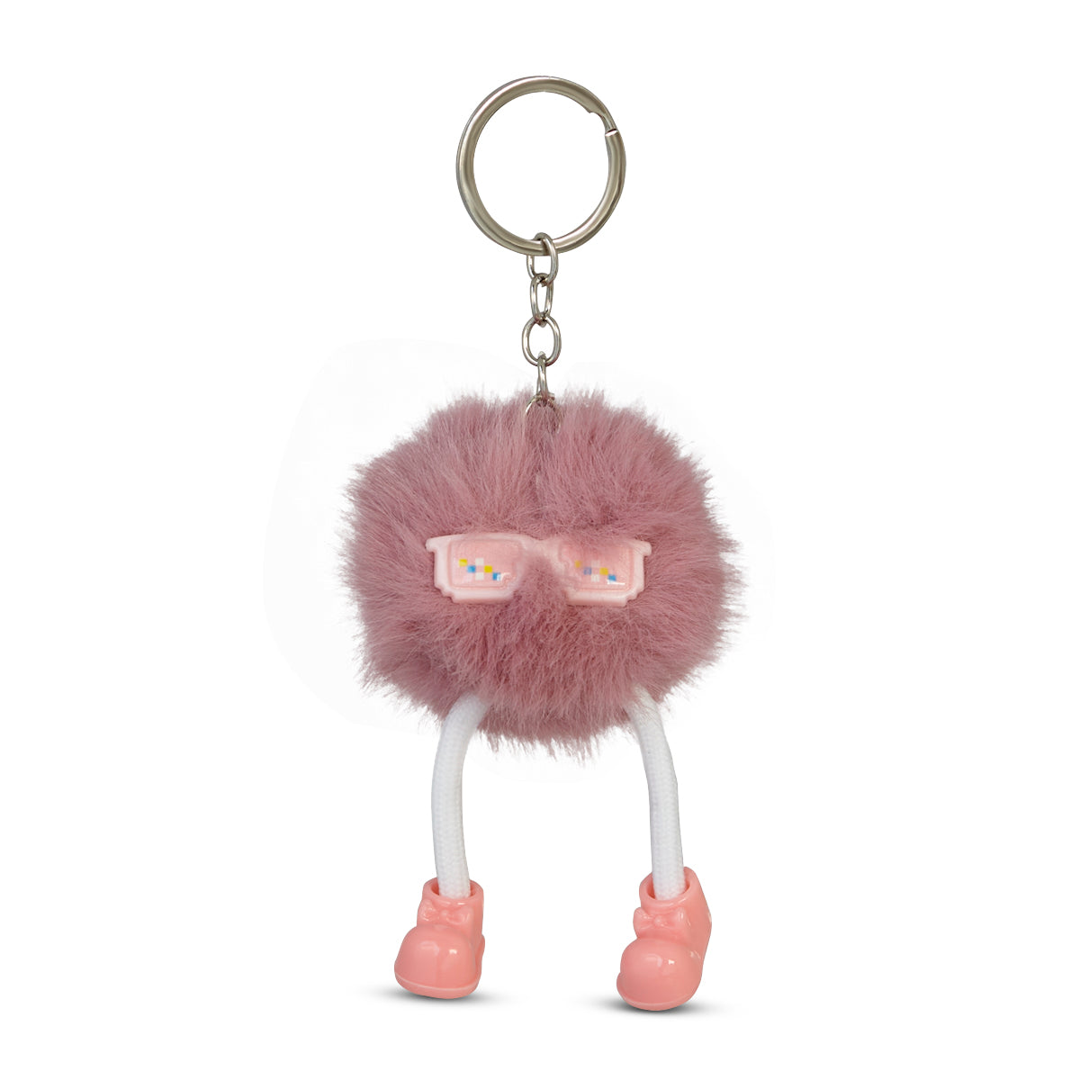 Rosie Dusty Rose Puff Pal Keychain