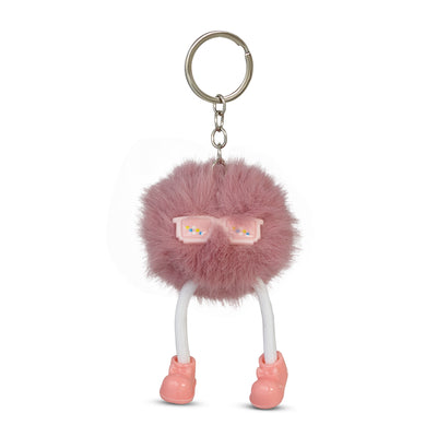 Rosie Dusty Rose Puff Pal Keychain