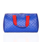 Quilted Statement Duffles - Royal Blue