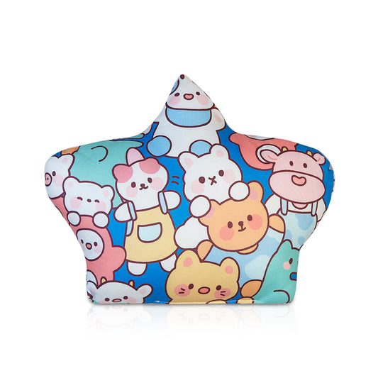 Bright Blue Newborn Pillow – Cuddly Bear