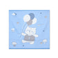 Blue Reversible Newborn Quilt Blanket & Towel