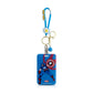 Superhero ID Card Holder Keychain