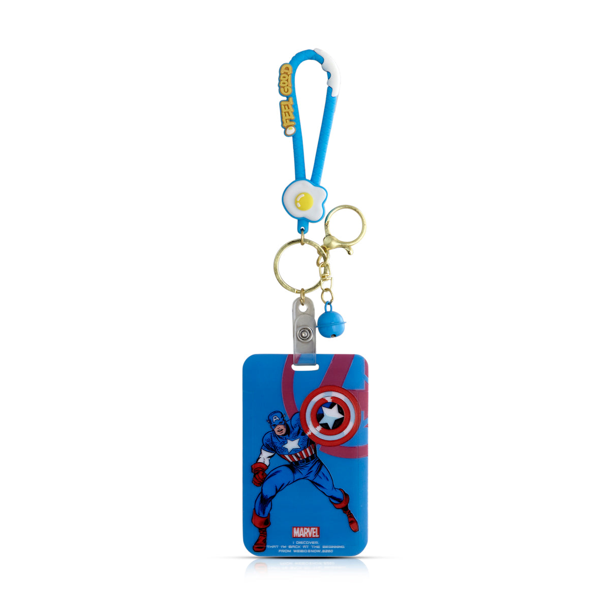 Superhero ID Card Holder Keychain