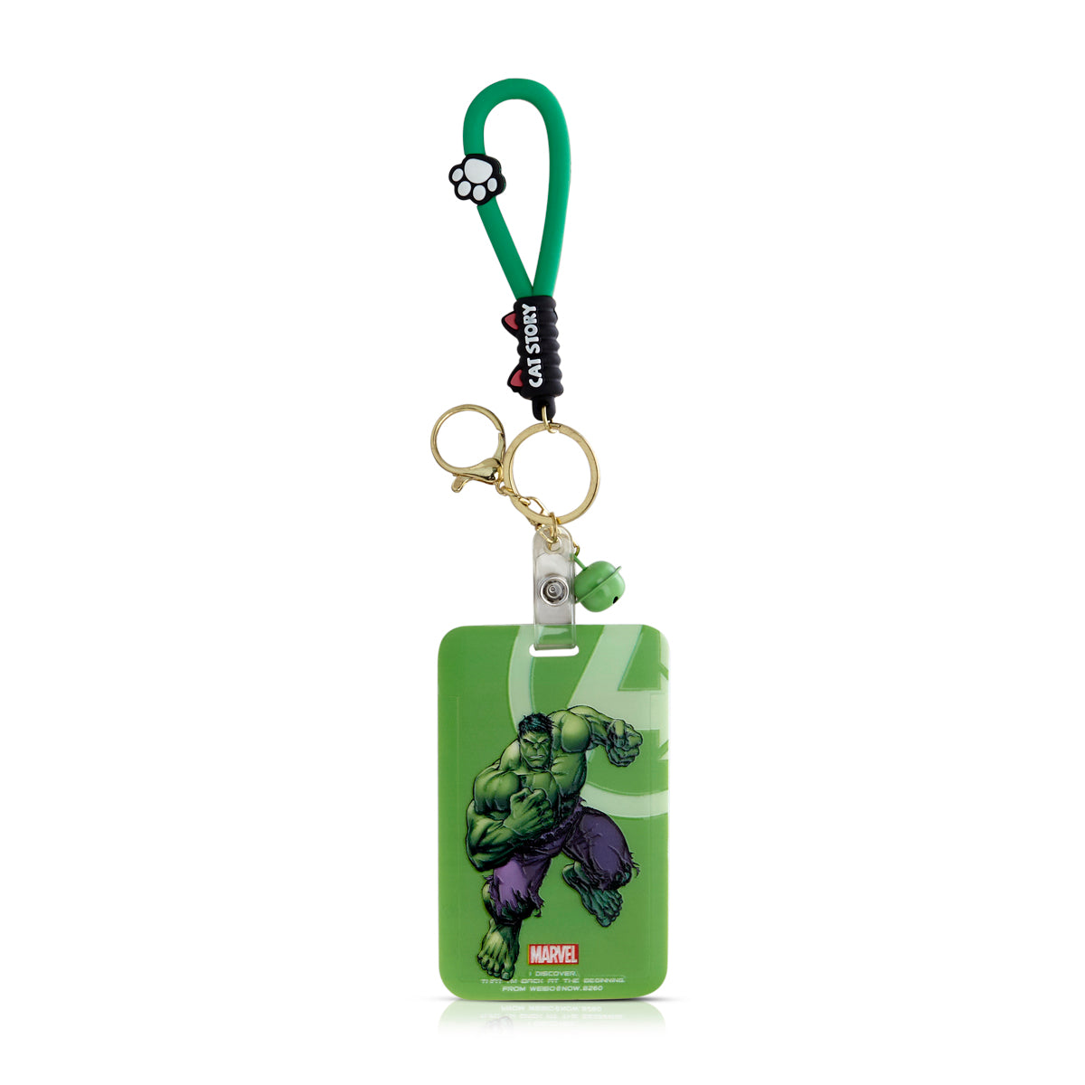Superhero ID Card Holder Keychain