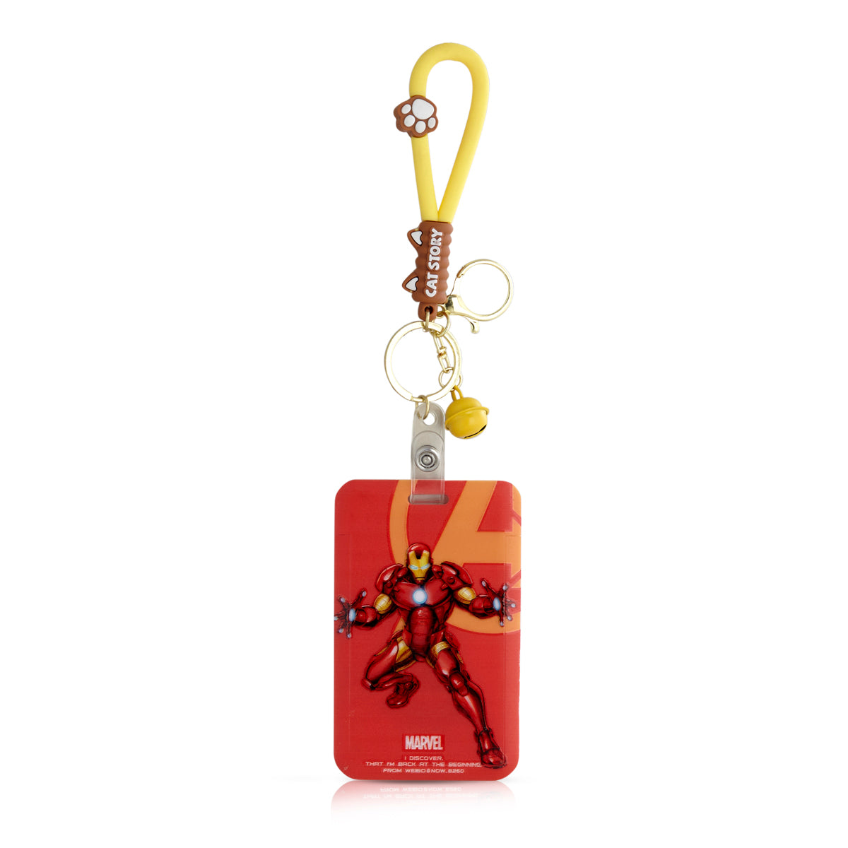 Superhero ID Card Holder Keychain