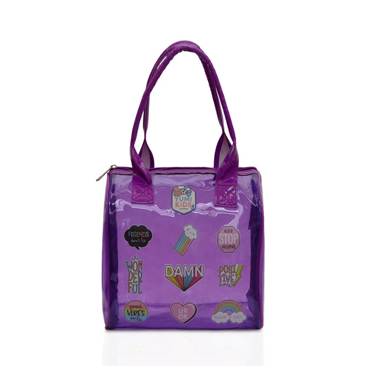 Purple Mini Me Waterproof Pop Tote