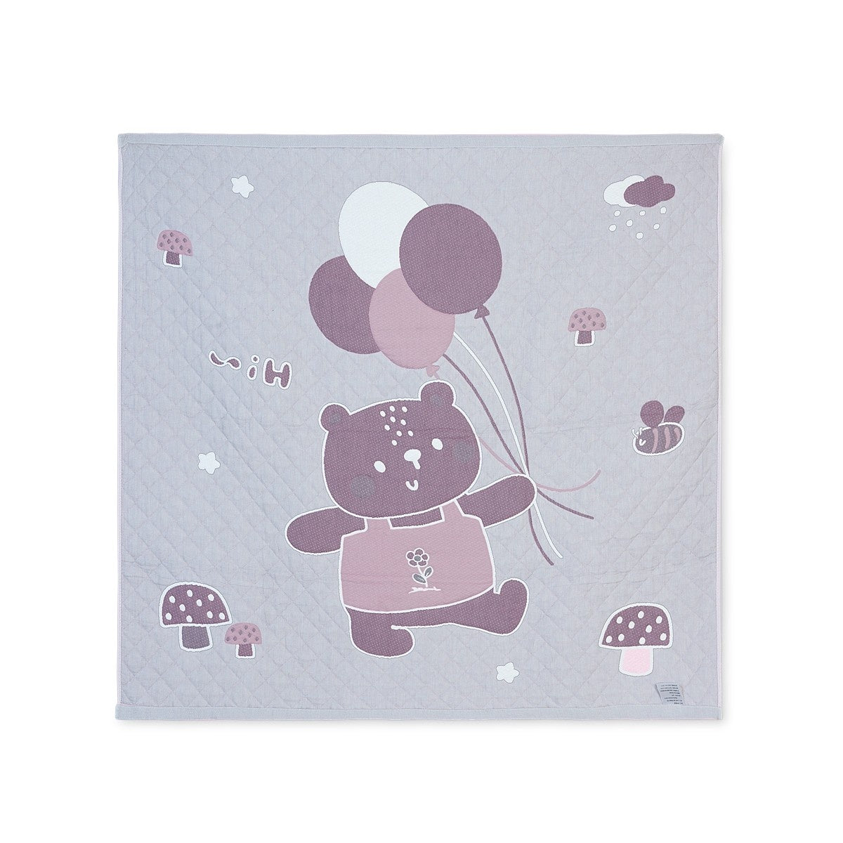 Pink Reversible Newborn Quilt Blanket & Towel