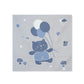 Blue Reversible Newborn Quilt Blanket & Towel