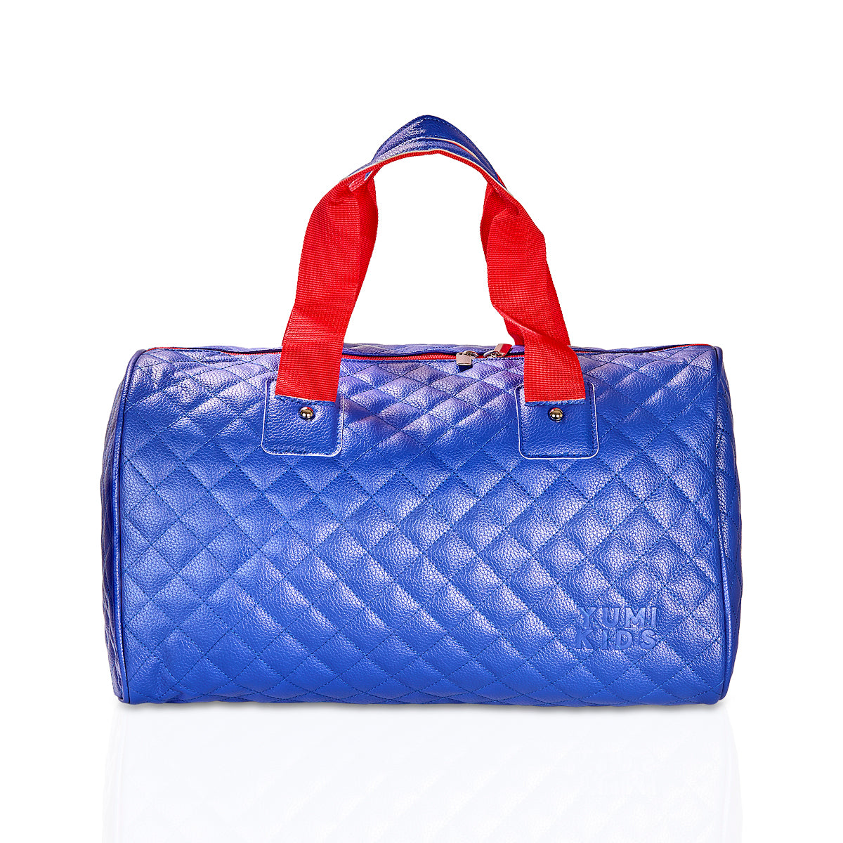Quilted Statement Duffles - Royal Blue