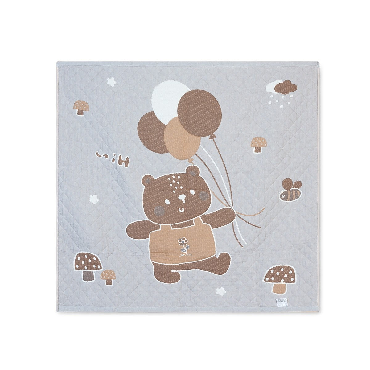 Peach Reversible Newborn Quilt Blanket & Towel