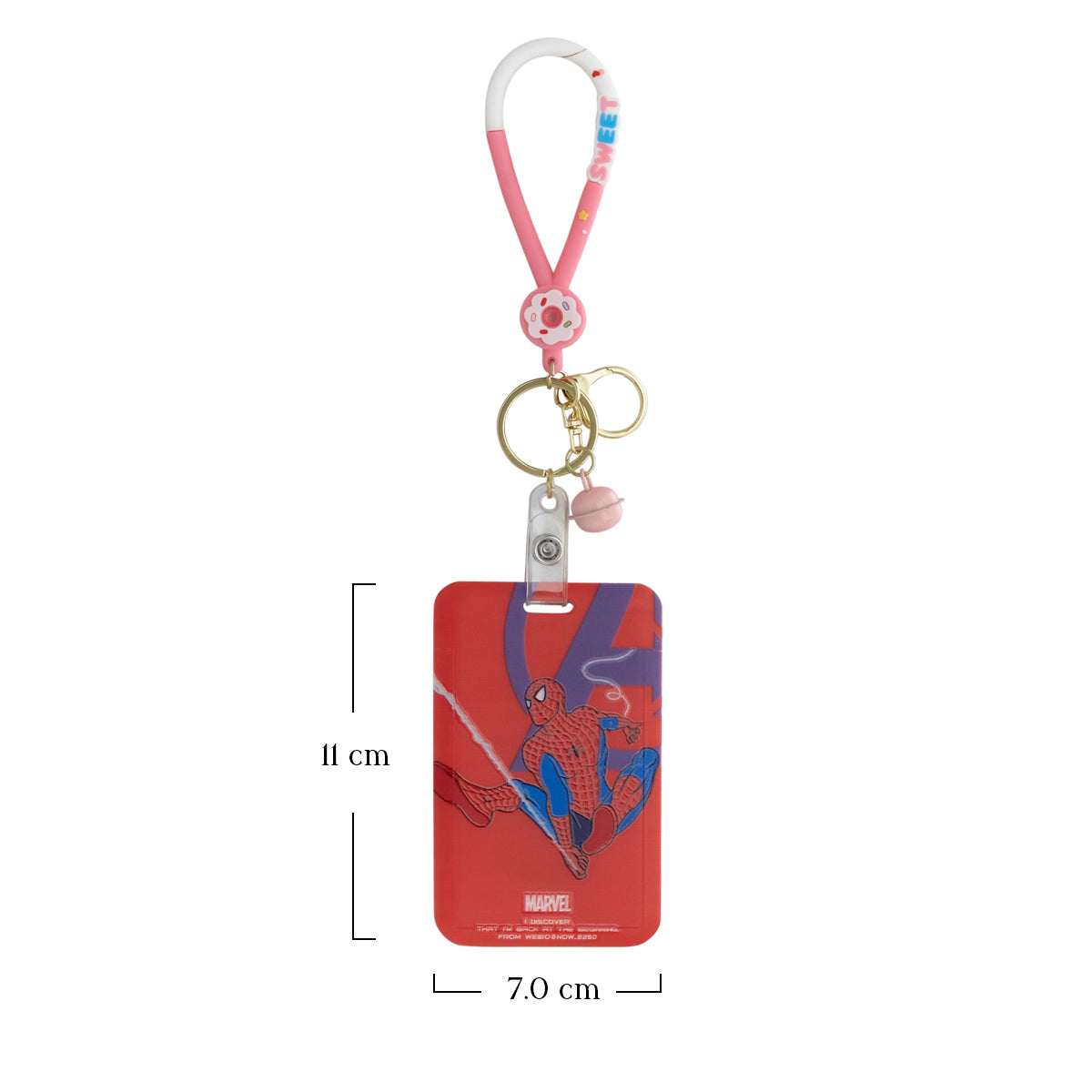Superhero ID Card Holder Keychain