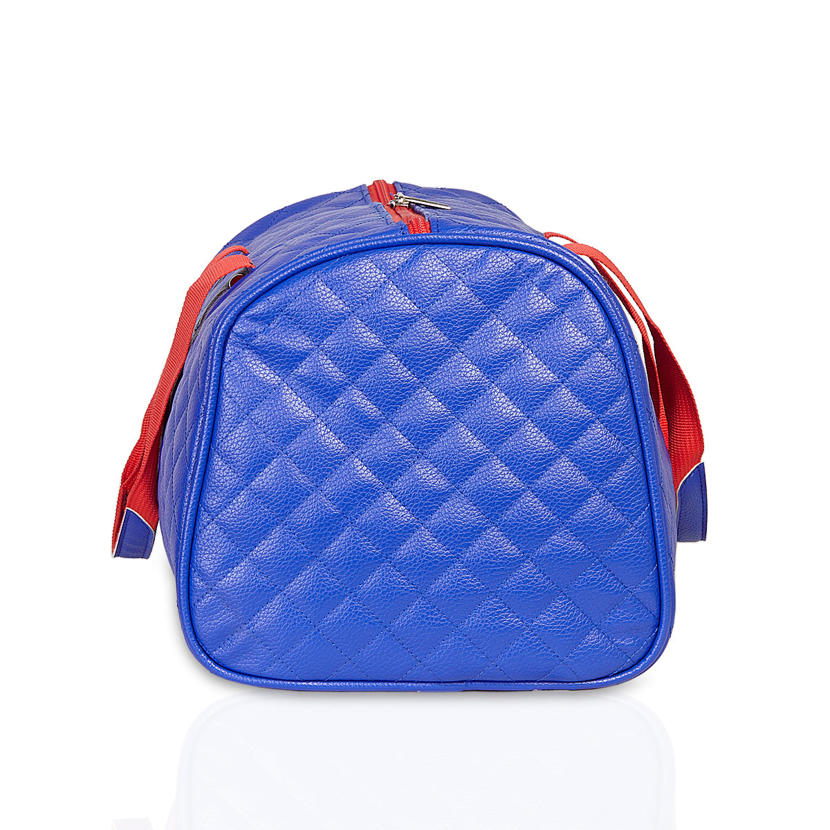 Quilted Statement Duffles - Royal Blue