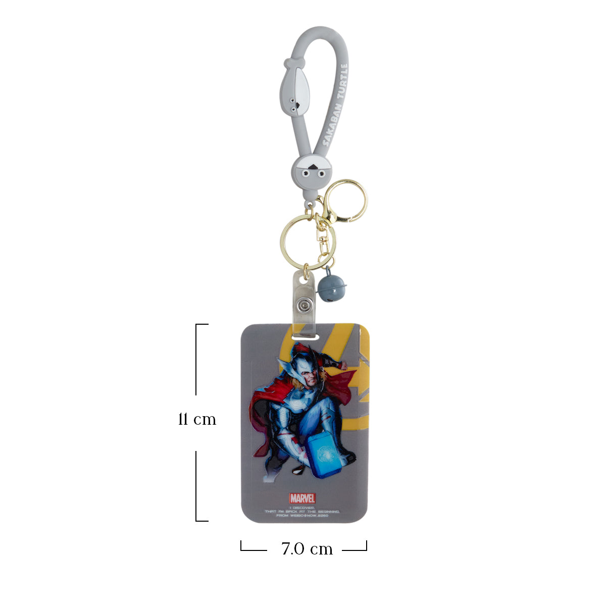 Superhero ID Card Holder Keychain
