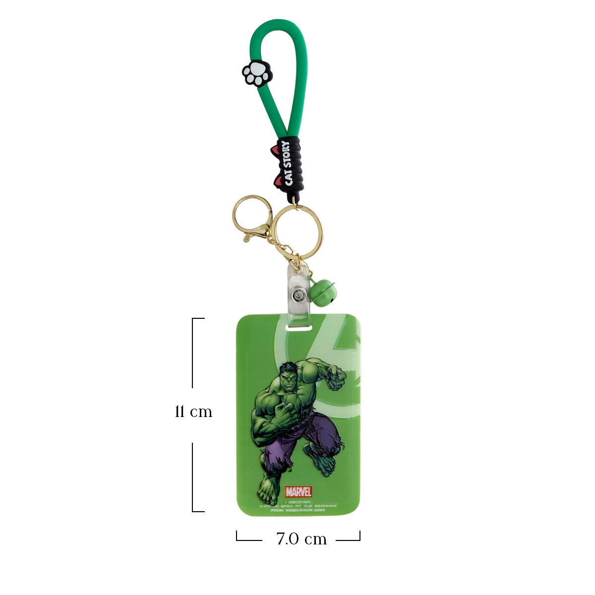 Superhero ID Card Holder Keychain