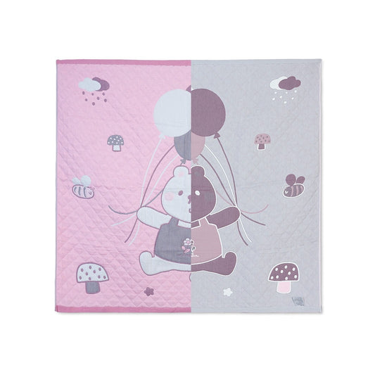 Pink Reversible Newborn Quilt Blanket & Towel