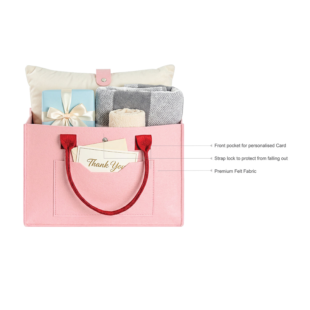 Peach Hamper Gift Bag