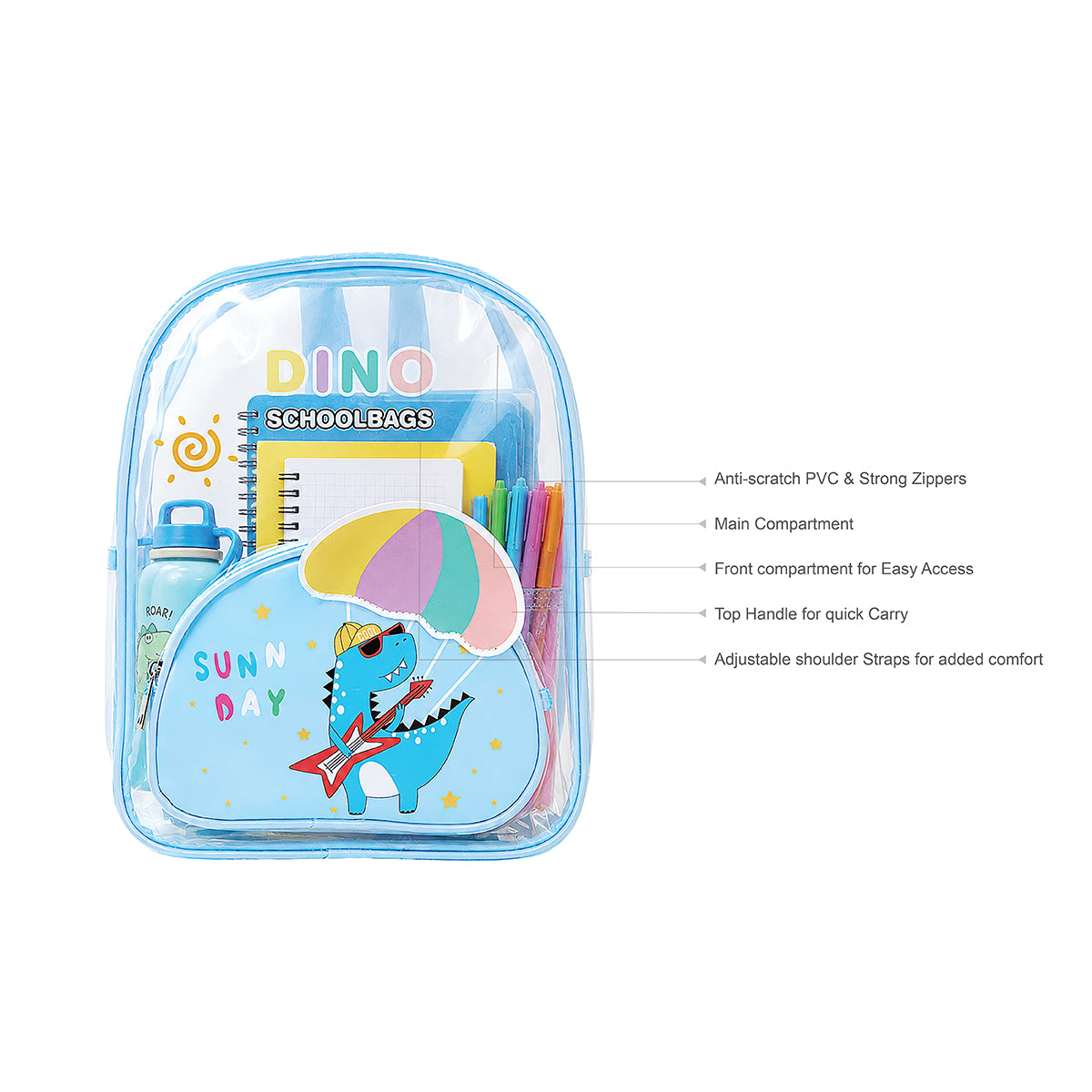 Dino Jelly School Backpack