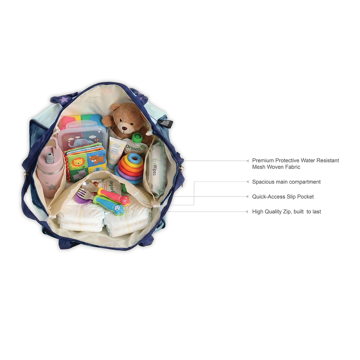 Space Explorers Blue Tote Bag
