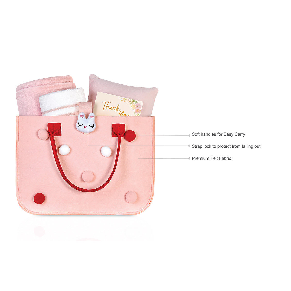 Premium Peach Hamper Gift Bag