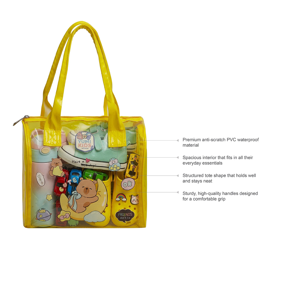 Yellow Mini Me Waterproof  Pop Tote